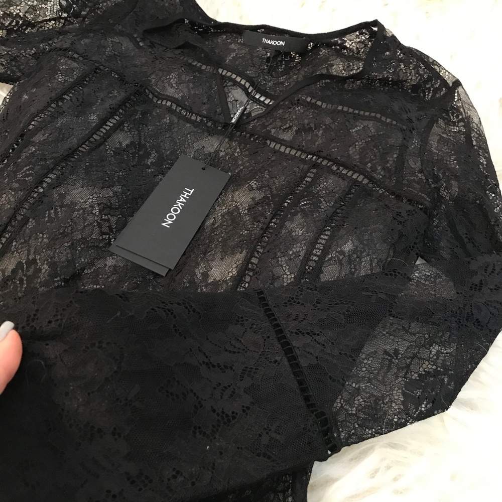 THAKOON Lace Long Sleeve Top/Dress - Picture 3 of 7